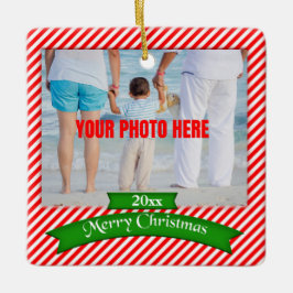 Cerâmica Ornamento Personalizado de Árvore de Fotos de Nata