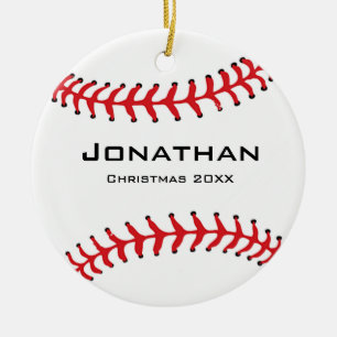 Cerâmica Ornamento Personalizado de Baseball Softball