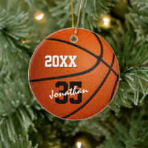 ornamento personalizado de basquete para meninas 