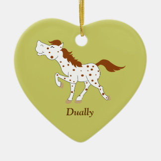 Cerâmica Ornamento Personalizado de Cavalo Vermelho Appaloo