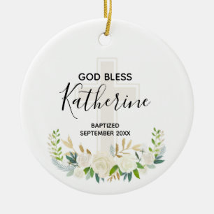 Cerâmica Ornamento Personalizado de Deus abençoe