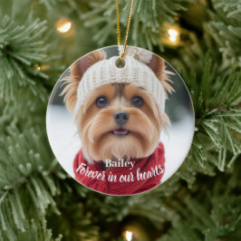 Cerâmica Ornamento Personalizado de Foto de Animal de Estim