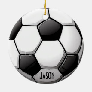 Cerâmica Ornamento Personalizado de Futebol