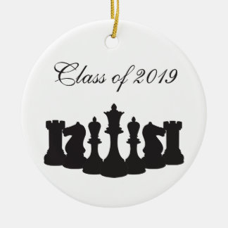 Cerâmica Ornamento Personalizado de Graduação de Xadrez