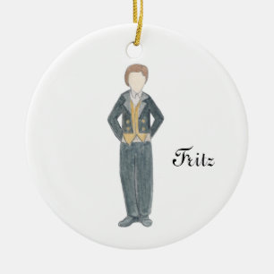 Cerâmica Ornamento Personalizado De Guarda-Guarda De Noz Pa