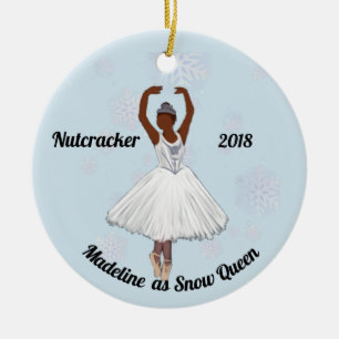 Cerâmica Ornamento Personalizado de Nozes - Rainha de Neve