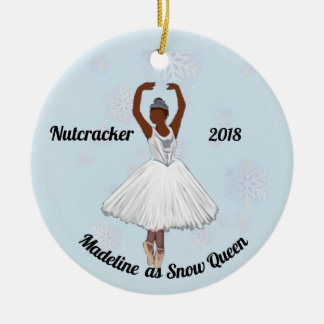 Cerâmica Ornamento Personalizado de Nozes - Rainha de Neve