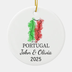 Cerâmica Ornamento Personalizado de Portugal, Presente de B