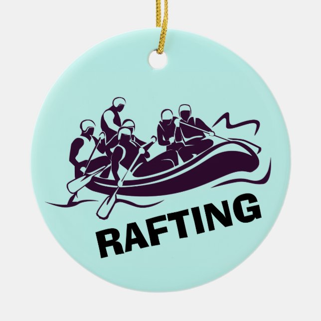 Cerâmica Ornamento Personalizado de Rafa Branca (Frente)