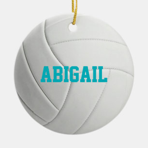 Cerâmica Ornamento Personalizado de Voleibol