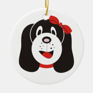 Cerâmica Ornamento personalizado do cachorrinho de bobo fel