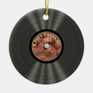 Cerâmica Ornamento personalizado do registro de vinil do