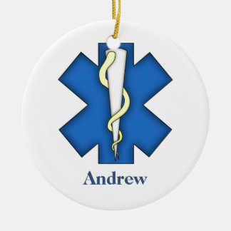 Cerâmica Ornamento Personalizado do Técnico Médico de Emerg