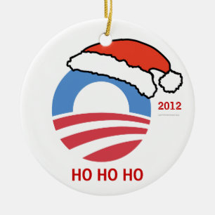 Cerâmica Ornamento personalizado Obama de HoHoHo