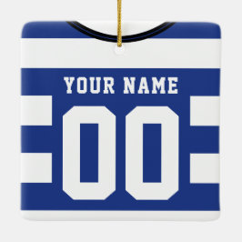 Cerâmica Ornamento Personalizável de Modelo de Futebol Jers