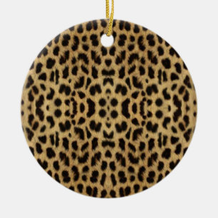 Cerâmica Ornamento Redondo de Impressão Leopardo