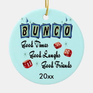 Cerâmica Ornamento retro de Bunco - prêmio ou presente