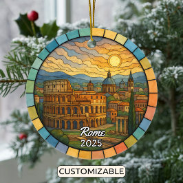Cerâmica Ornamento Roma de Vidro Stido Personalizado, Itáli