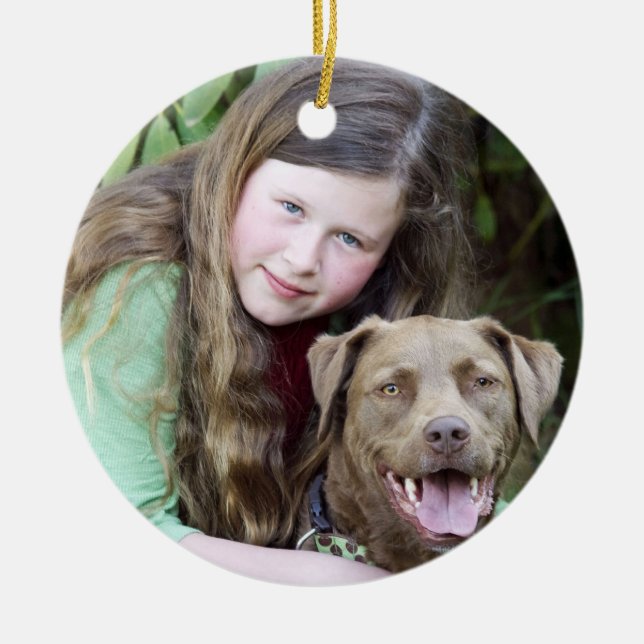 Cerâmica Ornamento T de Julia & de azevinho (Frente)