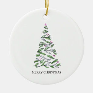 Cerâmica Ornamento Único das Decorações de Natal Scandi