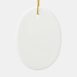 Cerâmica Ornamento único de oval cerâmico - Presente perfei