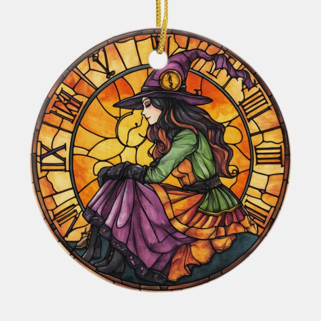 Cerâmica Ornamento Vidro Steampunk De Halloween (Frente)