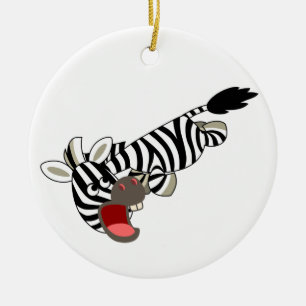 Cerâmica Ornamento Zebra do Cartoon de Bico-de-Açúcar