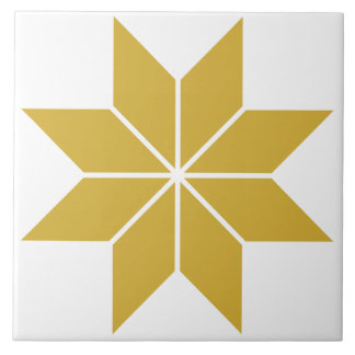 Cerâmica Ouro geométrico de azulejo cerâmico vintage, em es