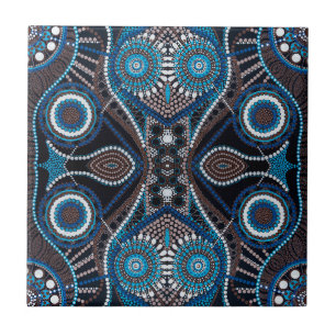 Cerâmica Padrão de Arte Ponto no Azulejo Cerâmico