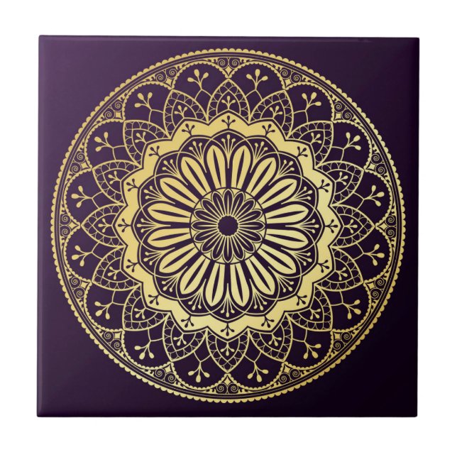 Cerâmica Padrão de Azulejo de Mandala/Marrocos (Frente)