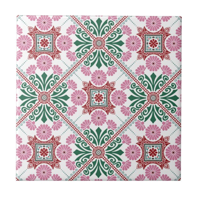 Cerâmica Padrão de Azulejo de Mandala/Marrocos (Frente)