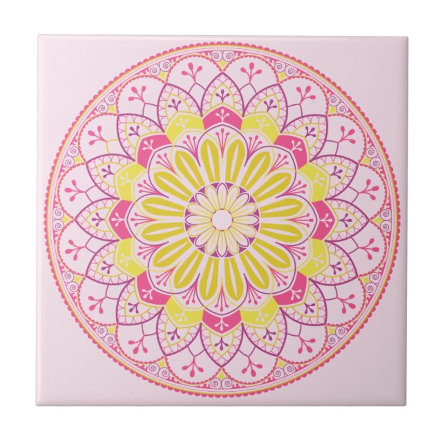 Cerâmica Padrão de Azulejo de Mandala/Marrocos (Frente)