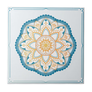 Cerâmica Padrão de Azulejo de Mandala/Marrocos
