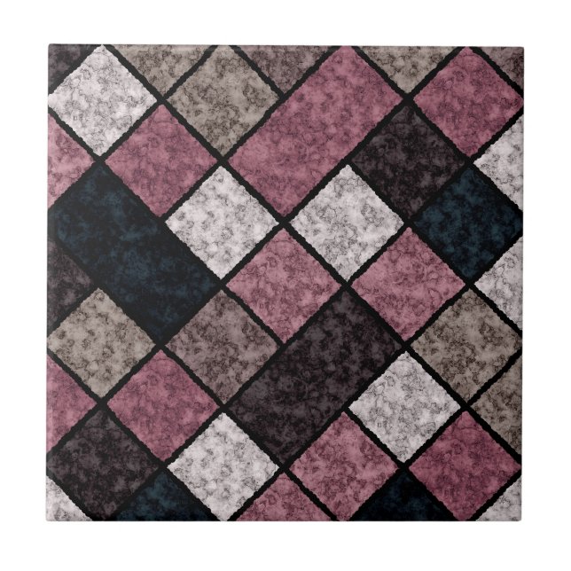 Cerâmica Padrão de azulejo de pedra granítica sem mármore r (Frente)