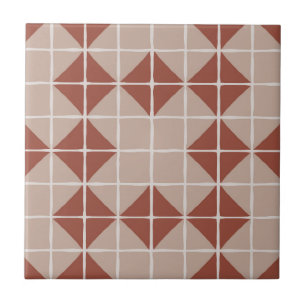 Cerâmica Padrão de Azulejo Geométrico Maximalista (Terrac