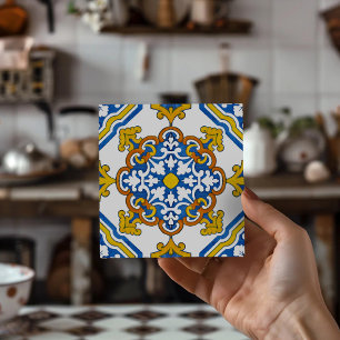Cerâmica Padrão de Azulejo Inspirado em Antiguidades Charme
