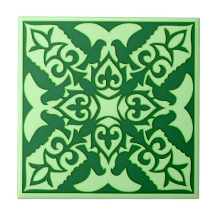 Cerâmica Padrão de Azulejo marroquino, Verde Escuro Esmera
