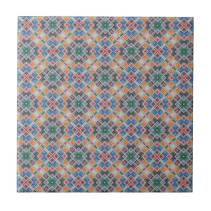 Cerâmica Padrão de Azulejo Mosaico Colorido
