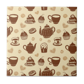Cerâmica Padrão de café Azulejo cerâmico