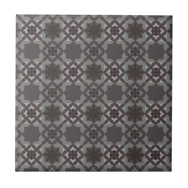 Cerâmica Padrão de Forma Geométrica Azulejo Cerâmico (Frente)