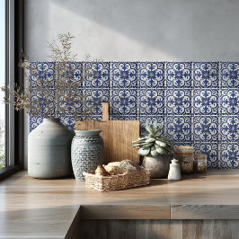 Cerâmica Padrão Mediterrâneo de Azulejo Azul Backsplash