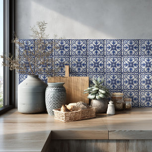 Cerâmica Padrão Mediterrâneo de Azulejo Azul Backsplash