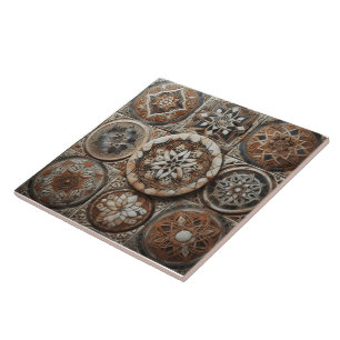 Cerâmica Padrões de mosaicos vibrantes do Azulejo