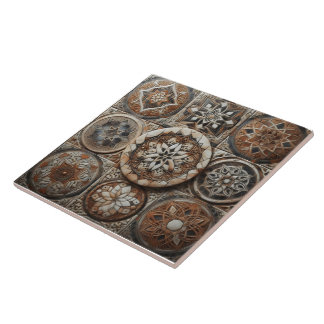 Cerâmica Padrões de mosaicos vibrantes do Azulejo