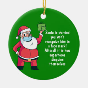 Cerâmica Papais noeis de ornamento ENGRAÇADOS de Natal de 