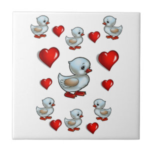 Cerâmica Pato de Azulejo cerâmico