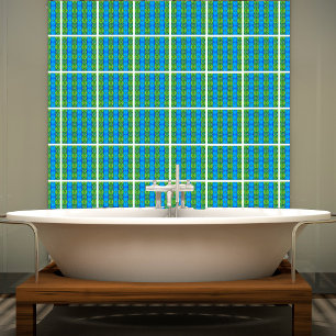 Cerâmica Pavão de peacock padrão azulejo cerâmico