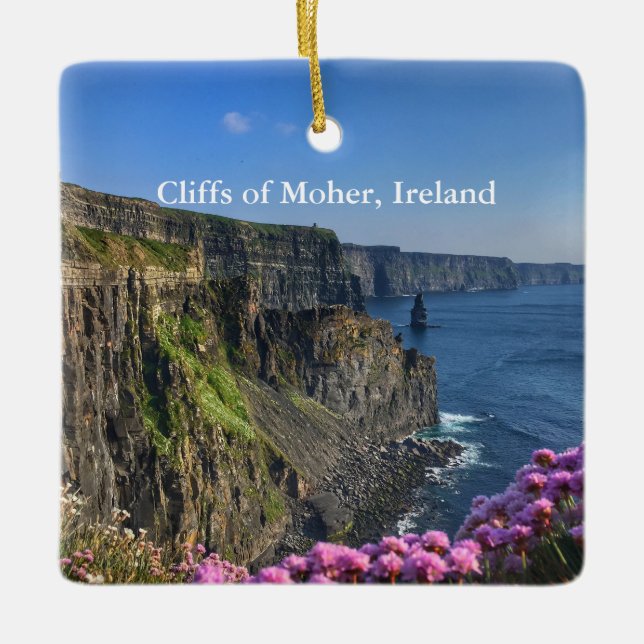 Cerâmica Penhascos do ornamento de Moher Ireland (Frente)