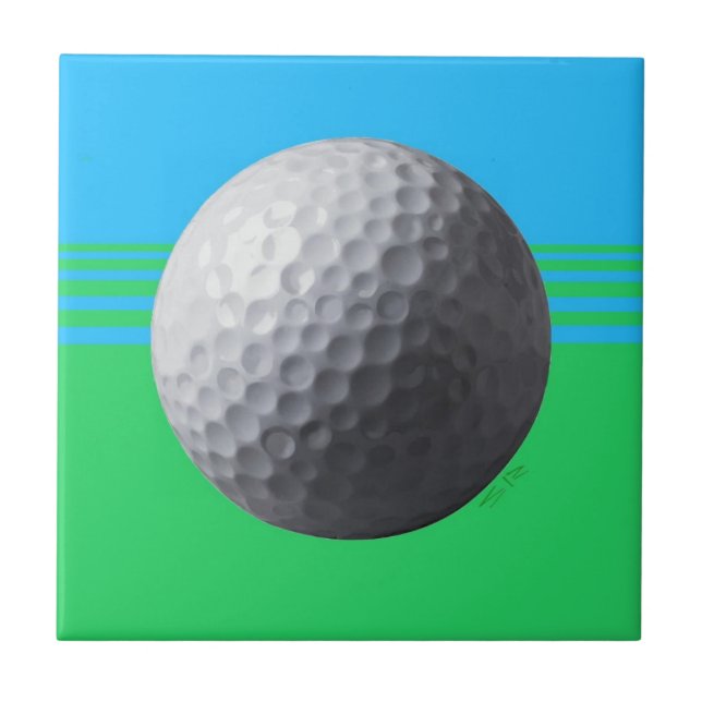 Cerâmica Pequeno azulejo de Golf Ball (Frente)