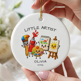 Cerâmica Pequeno Ornamento Personalizado de Artista